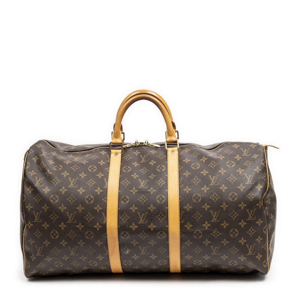 Louis Vuitton Keepall 55  in Brown Monogram Canvas - Picture 5 of 7